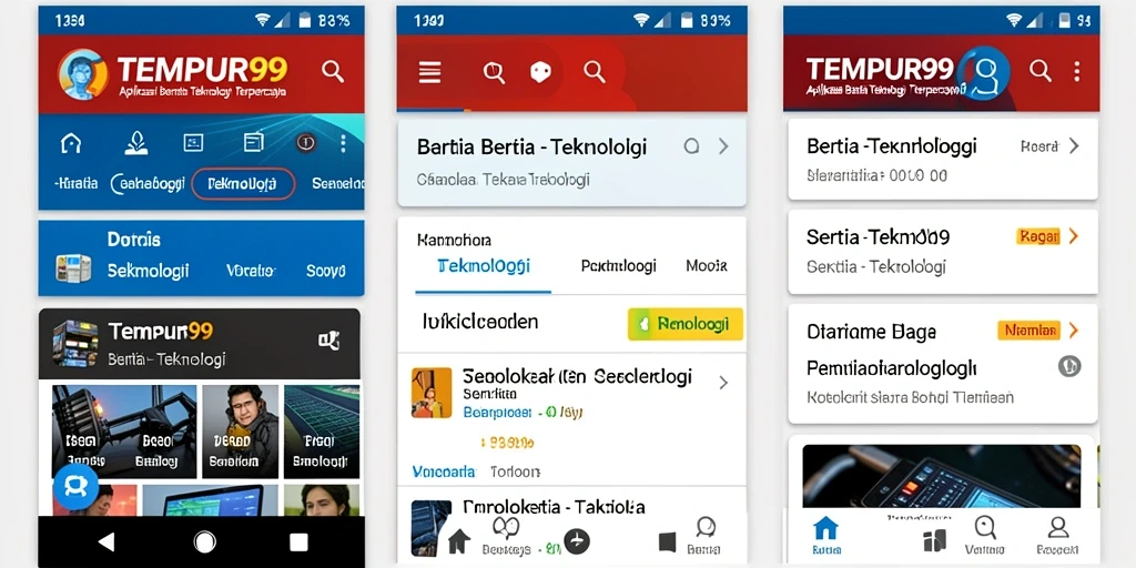 Antarmuka pengguna sederhana dan intuitif TEMPUR99.
